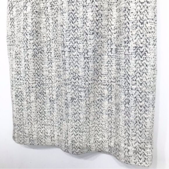 Banana Republic White Black Cotton Blend Boucle Knit Pencil Skirt NEW - Picture 3 of 15